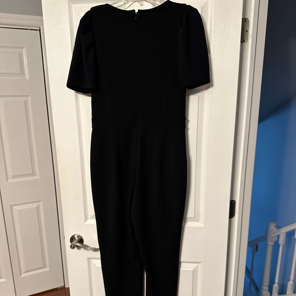 Express Basic Black V Neck Jumpsuit - image 8